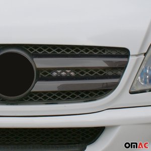 Mercedes Sprinter W906 Front Grill - Omac - S.Steel - Gloss Dark - '06-'13